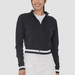 Mono B’s layering cotton retro jacket. Great for spring tennis, gold, pickleball